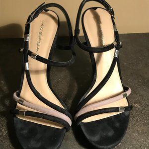 Like New Via Spiga Suede Strappy Heels Wm Sz 8.5